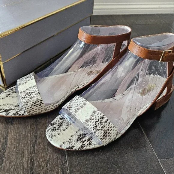 [New with Box] Louise et Cie Women Sandals, Alessa, Snake Print, Size 8 - Picture 6 of 8